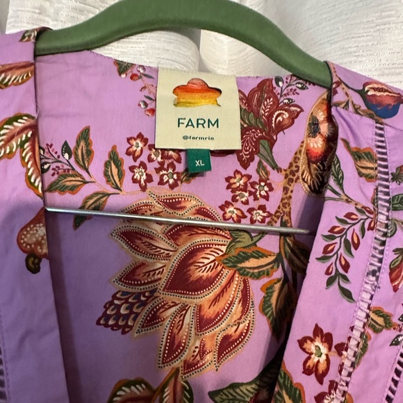 FARM Rio Purple Ruffled Wrap Jumpsuit - Picture 7 of 12